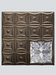 Metal Ceiling Tiles | Pattern 134 | Four Leaf Clover - Copper Vein - Metal Ceiling Express