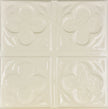 Metal Ceiling Tiles | Pattern 134 | Four Leaf Clover - Cream - Metal Ceiling Express