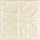 Metal Ceiling Tiles | Pattern 134 | Four Leaf Clover - Crisp Linen - Metal Ceiling Express