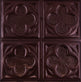 Metal Ceiling Tiles | Pattern 134 | Four Leaf Clover - Maple Bronze - Metal Ceiling Express