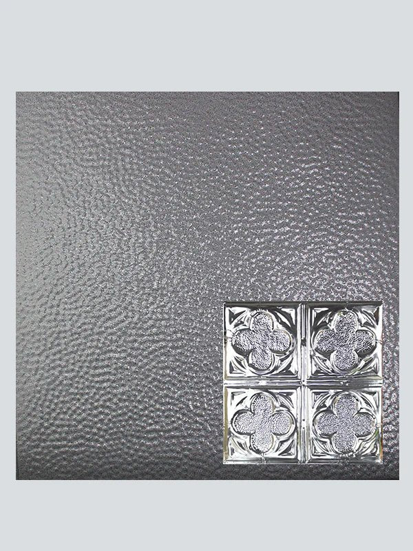 Metal Ceiling Tiles | Pattern 134 | Four Leaf Clover - Steel Vein - Metal Ceiling Express