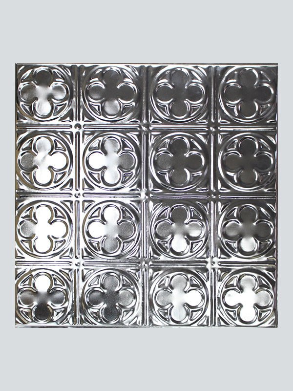 Metal Ceiling Tiles | Pattern 135 SixteenMiniClover | Color: Clear Coat | Size: 24" x 24" - Wall & Ceiling Tiles - Metal Ceiling Express