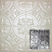 Metal Ceiling Tiles | Pattern 135 | Sixteen Mini Clovers - Antique White - Metal Ceiling Express