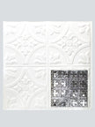 Metal Ceiling Tiles | Pattern 135 | Sixteen Mini Clovers - Gloss White - Metal Ceiling Express