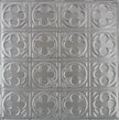 Metal Ceiling Tiles | Pattern 135 | Sixteen Mini Clovers - Gun Metal Grey - Metal Ceiling Express