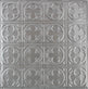 Metal Ceiling Tiles | Pattern 135 | Sixteen Mini Clovers - Gun Metal Grey - Metal Ceiling Express