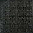 Metal Ceiling Tiles | Pattern 135 | Sixteen Mini Clovers - Matte Black - Metal Ceiling Express