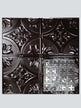 Metal Ceiling Tiles | Pattern 135 | Sixteen Mini Clovers - Mirror Black - Metal Ceiling Express