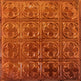 Metal Ceiling Tiles | Pattern 135 | Sixteen Mini Clovers - Transparent Copper - Metal Ceiling Express