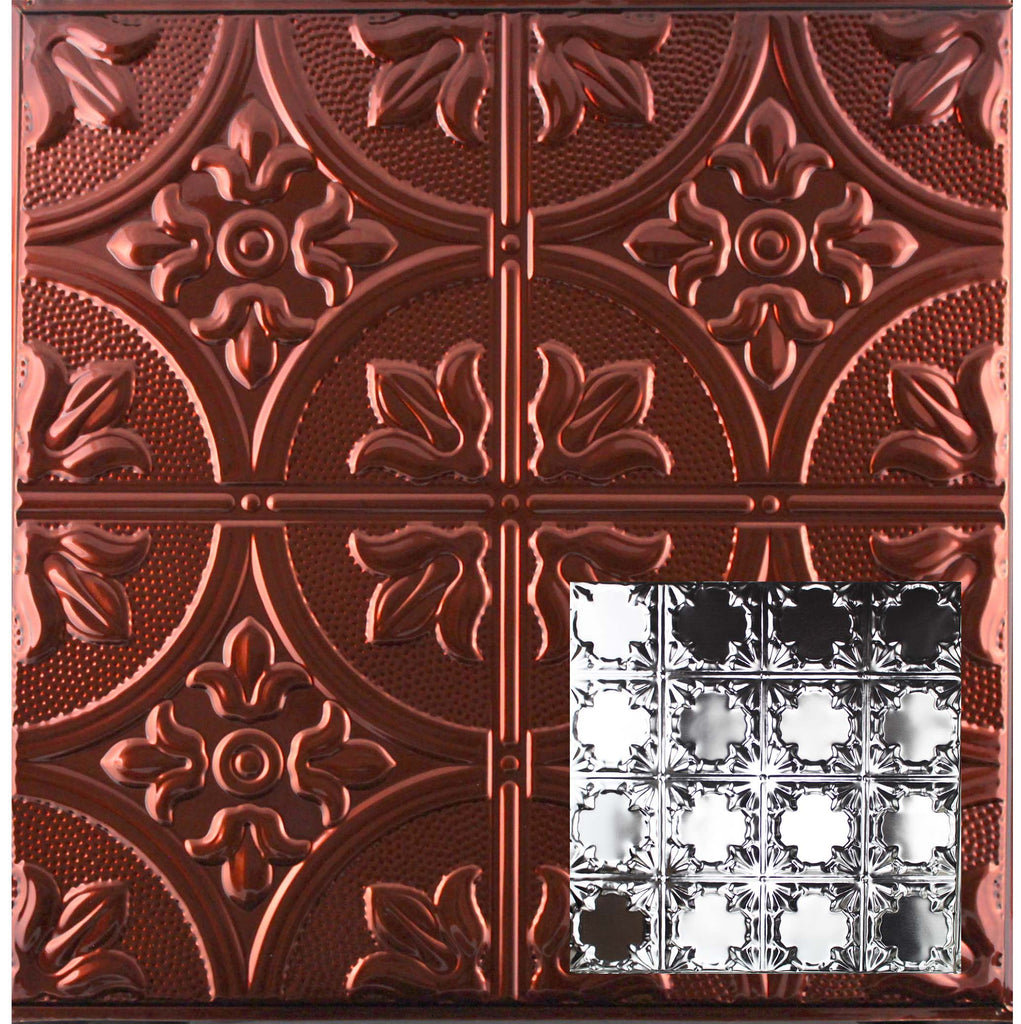 Metal Ceiling Tiles | Pattern 137 | Gothic Prominence - Antique Bronze - Metal Ceiling Express