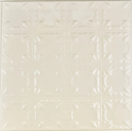Metal Ceiling Tiles | Pattern 137 | Gothic Prominence - Cream - Metal Ceiling Express