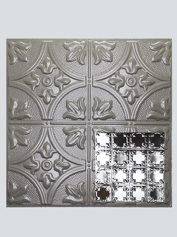 Metal Ceiling Tiles | Pattern 137 | Gothic Prominence - Driftwood - Metal Ceiling Express