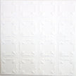 Metal Ceiling Tiles | Pattern 137 | Gothic Prominence - Matte White - Metal Ceiling Express