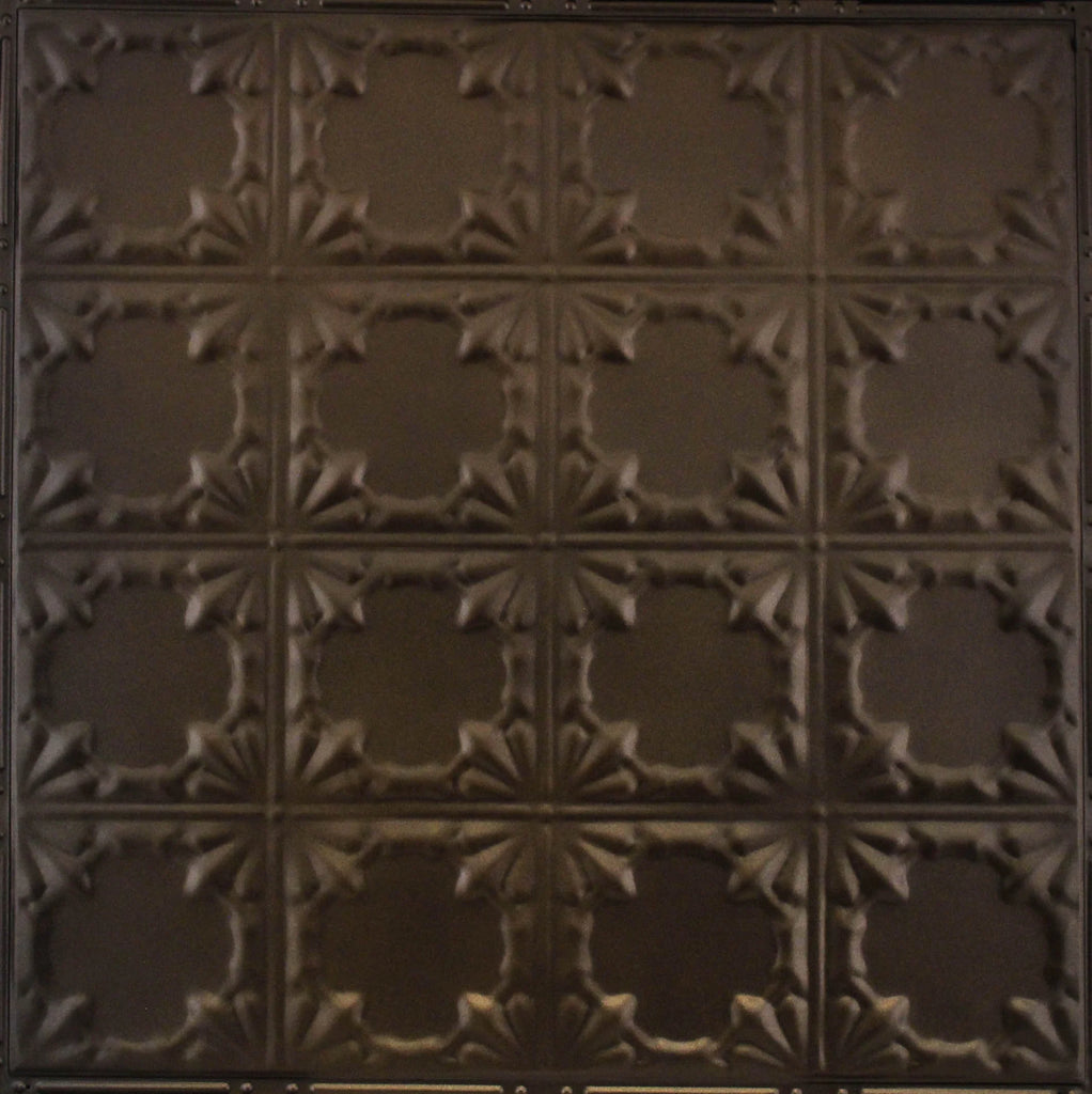 Metal Ceiling Tiles | Pattern 137 | Gothic Prominence - Textured Bronze - Metal Ceiling Express