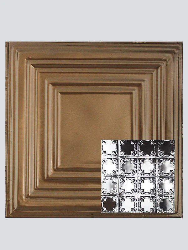 Metal Ceiling Tiles | Pattern 137 | Gothic Prominence - U.S. Bronze - Metal Ceiling Express
