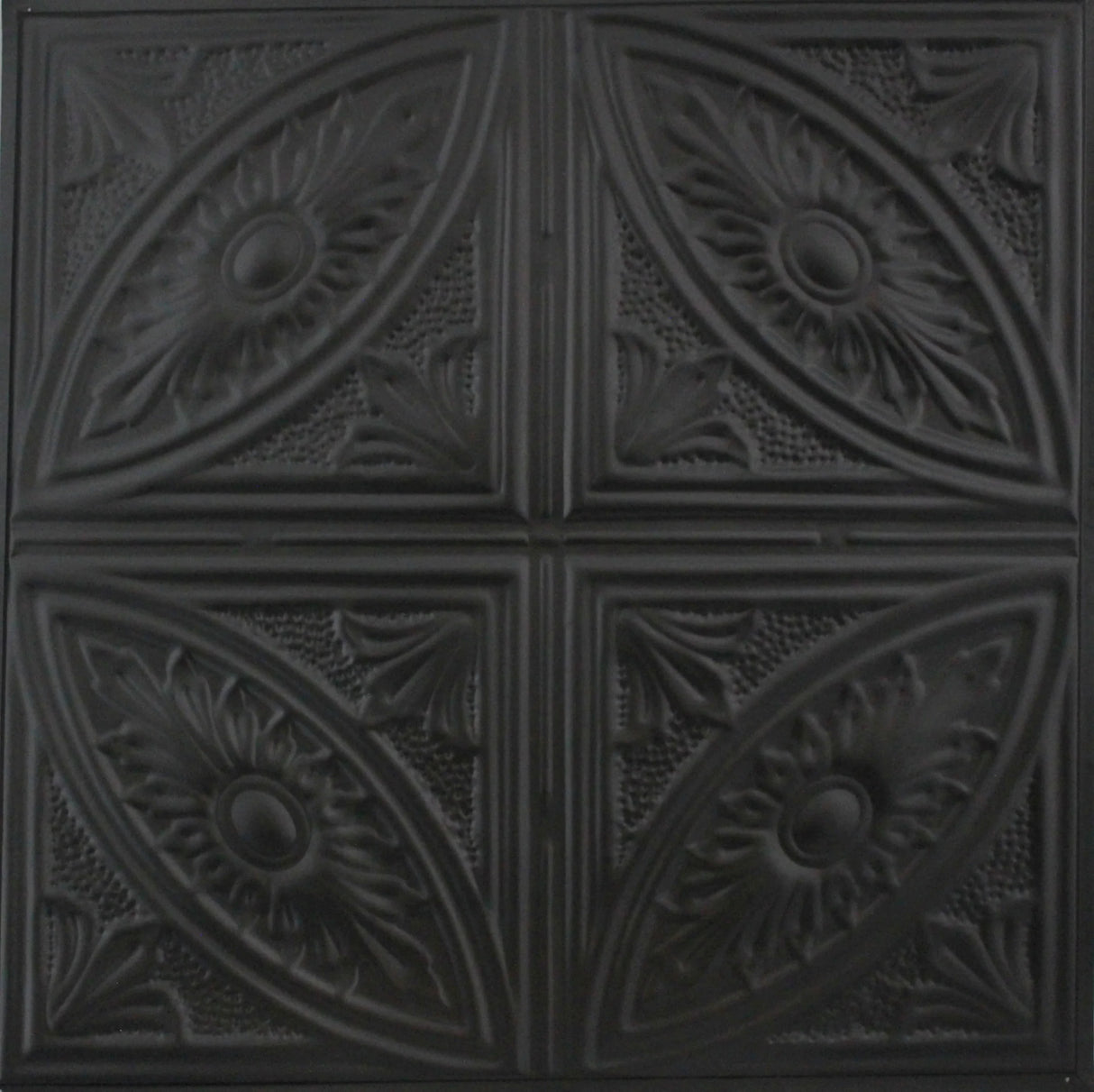 Metal Ceiling Tiles | Pattern 124 | Forever Eyes - Matte Black - Metal Ceiling Express