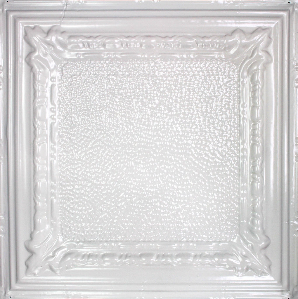 Metal Ceiling Tiles | Pattern 128 | Color: Antique White | Size: 24" x 24" - Wall & Ceiling Tiles - Metal Ceiling Express