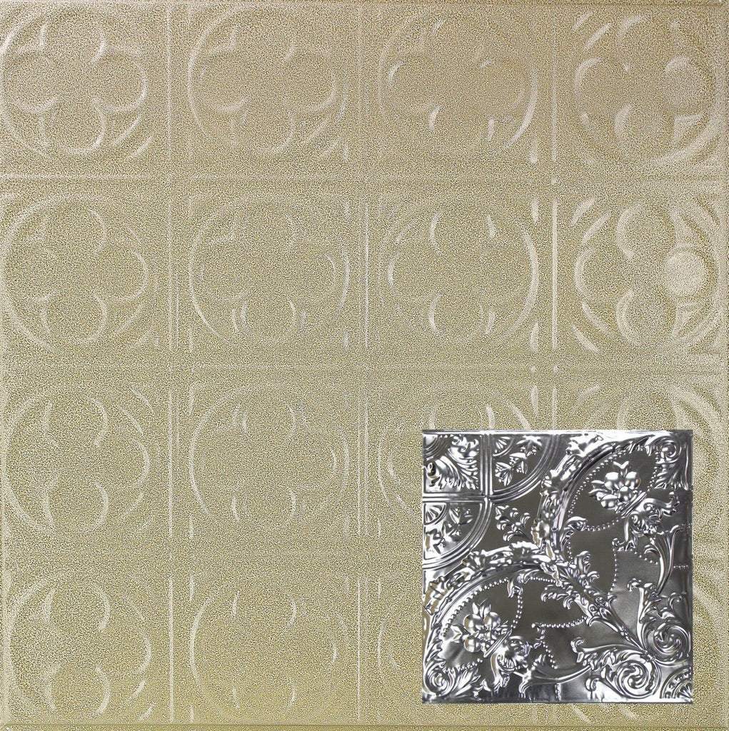 Metal Ceiling Tiles | Pattern 109 | Gothic Medallion - Clay Vein - Metal Ceiling Express