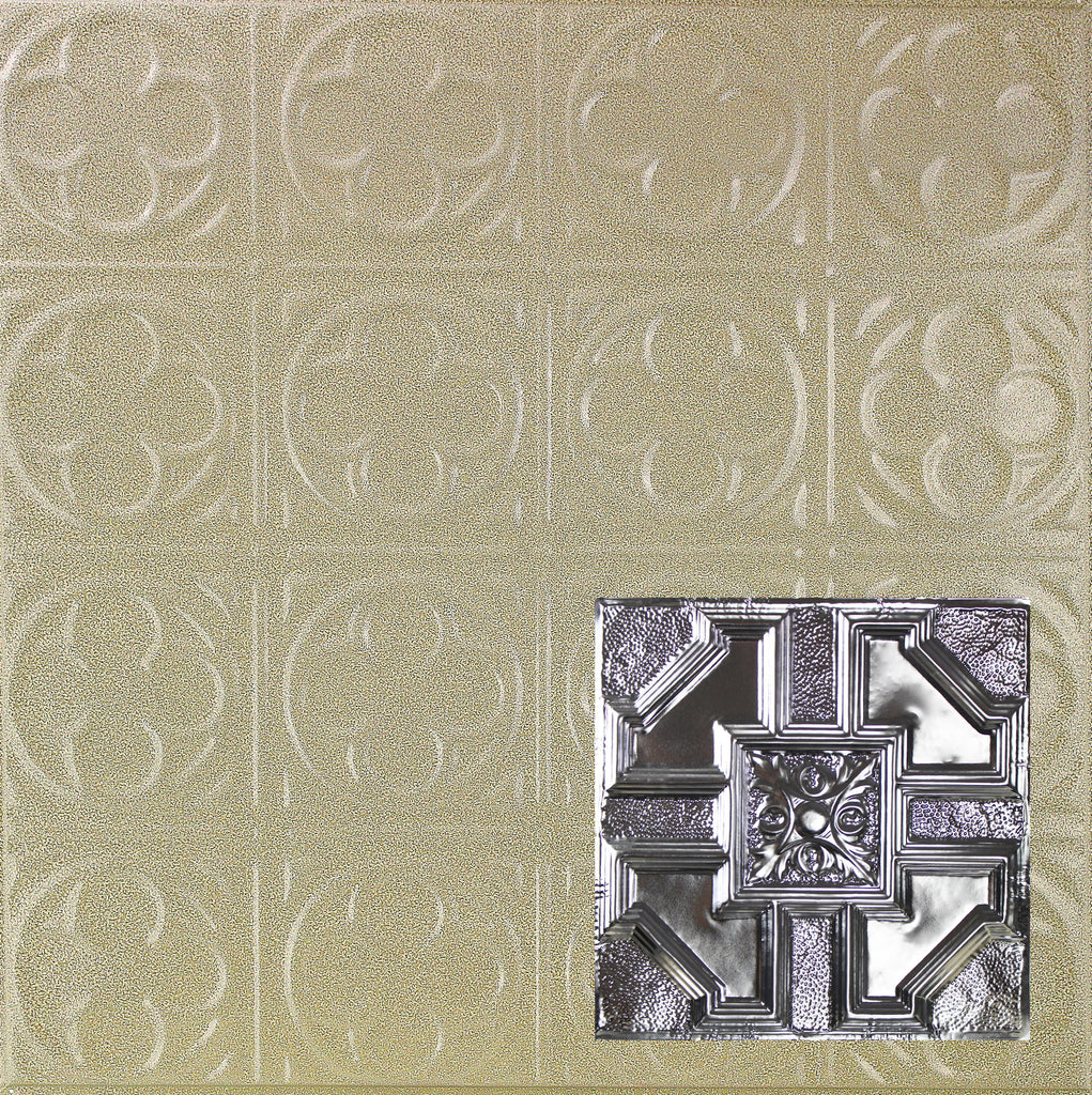 Metal Ceiling Tiles | Pattern 113 | Penned Craftsman - Clay Vein - Metal Ceiling Express
