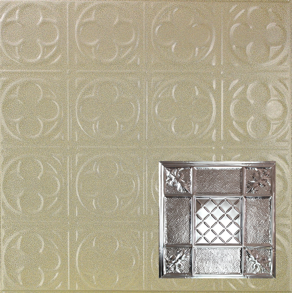 Metal Ceiling Tiles | Pattern 114 | Mediterranean Pebble - Clay Vein - Metal Ceiling Express