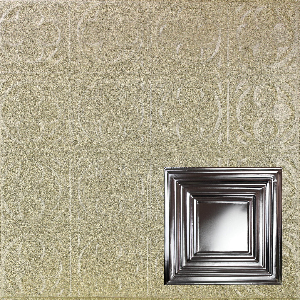 Metal Ceiling Tiles | Pattern 115 | Framed Gallery - Clay Vein - Metal Ceiling Express