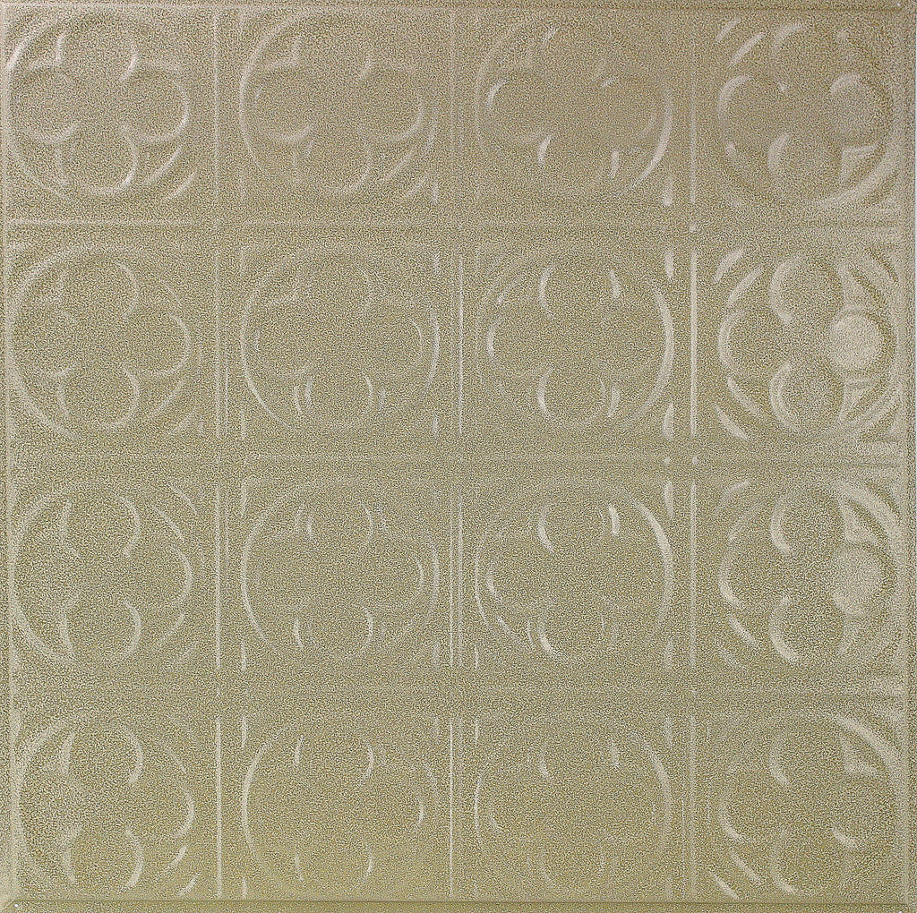 Metal Ceiling Tiles | Pattern 135 | Sixteen Mini Clovers - Clay Vein - Metal Ceiling Express
