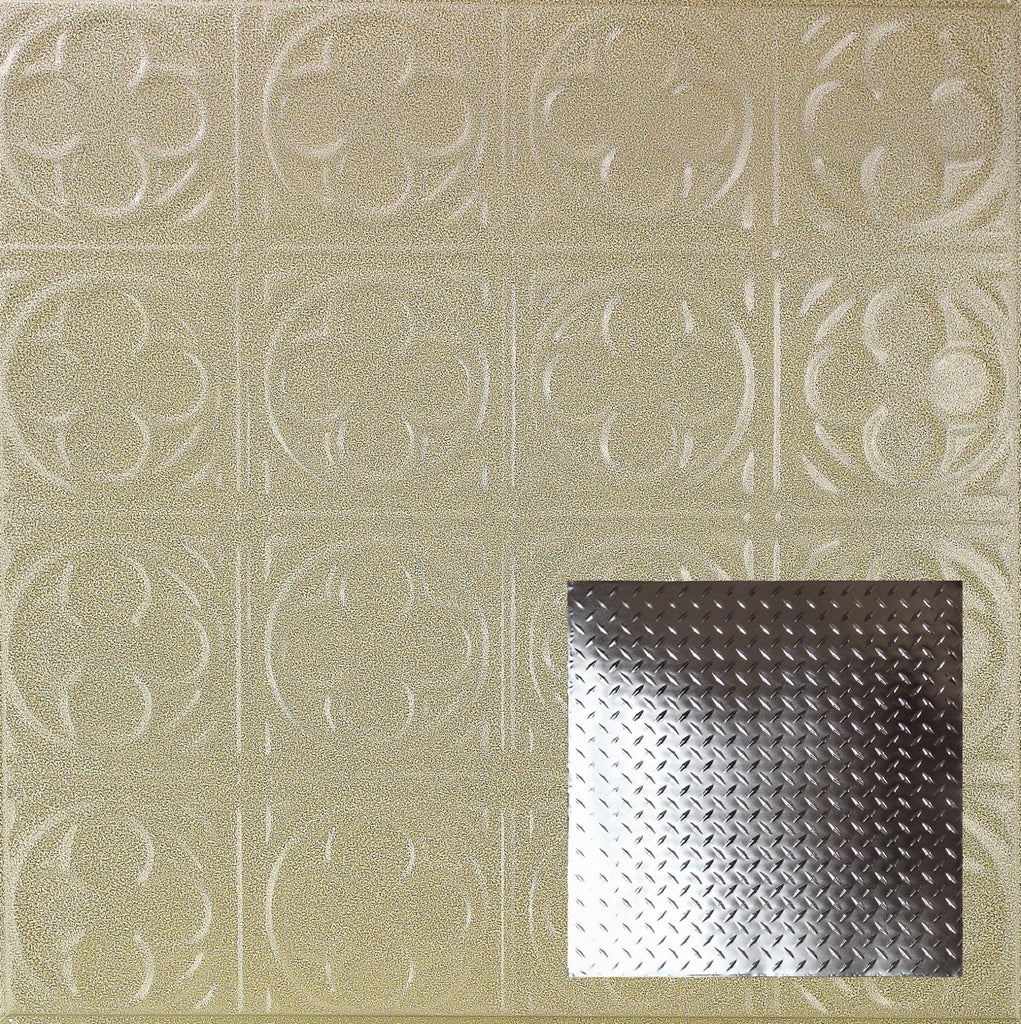 Metal Ceiling Tiles | Diamond Plate - Clay Vein - Metal Ceiling Express