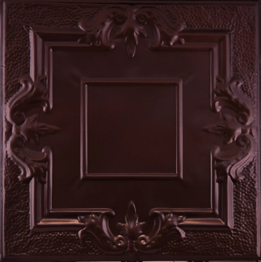Metal Ceiling Tiles | Pattern 110 | Victorian Mirror - Maple Bronze - Metal Ceiling Express