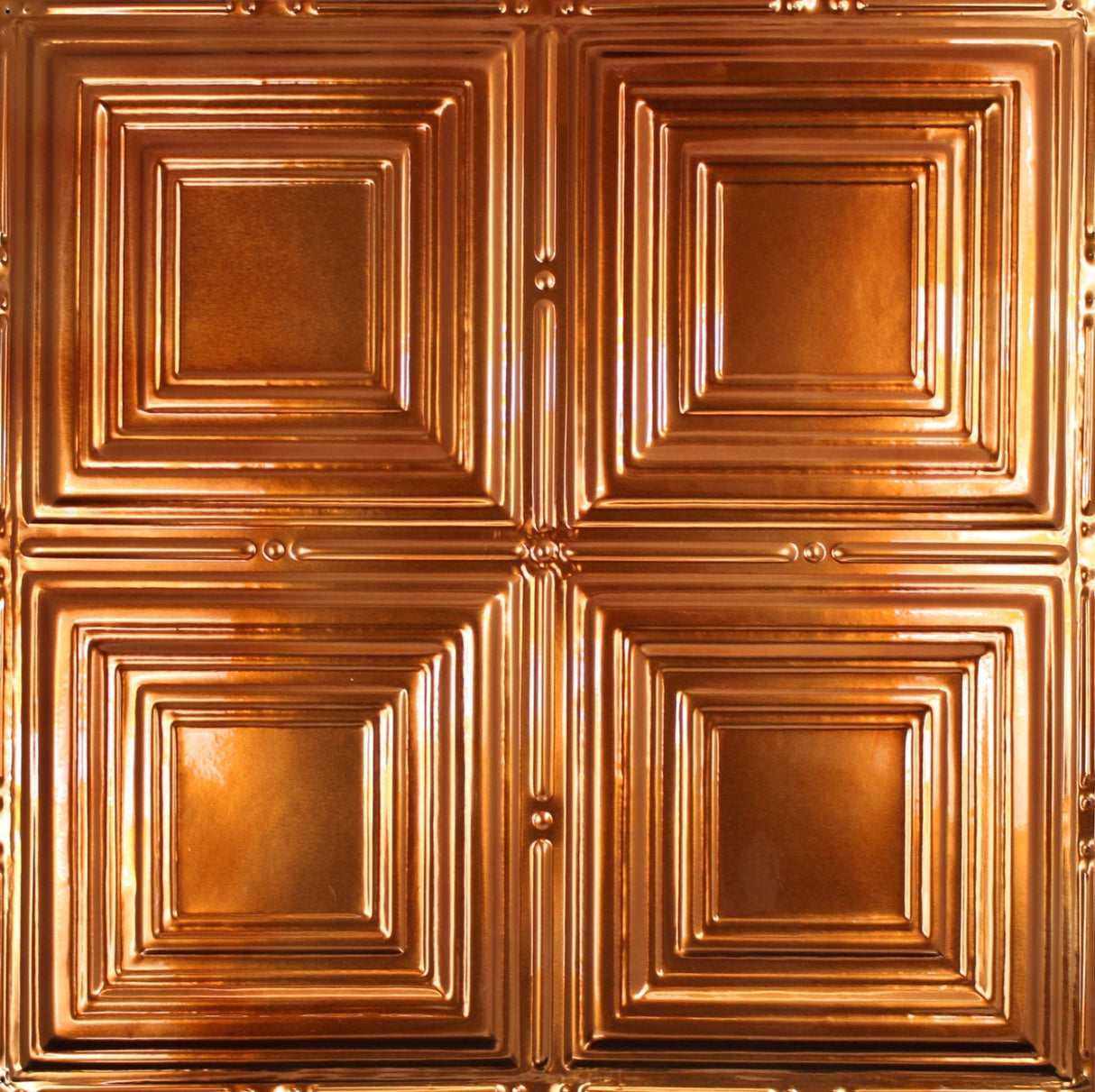 Metal Ceiling Tiles I Pattern 101 | Color: Transparent Copper - Wall & Ceiling Tiles - Metal Ceiling Express