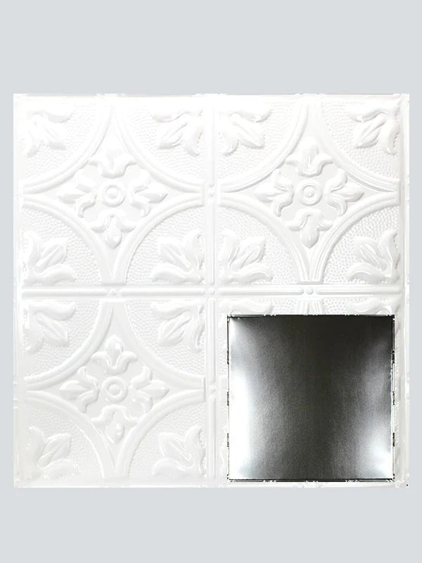 Metal Ceiling Tiles | Blank - Gloss White - Metal Ceiling Express