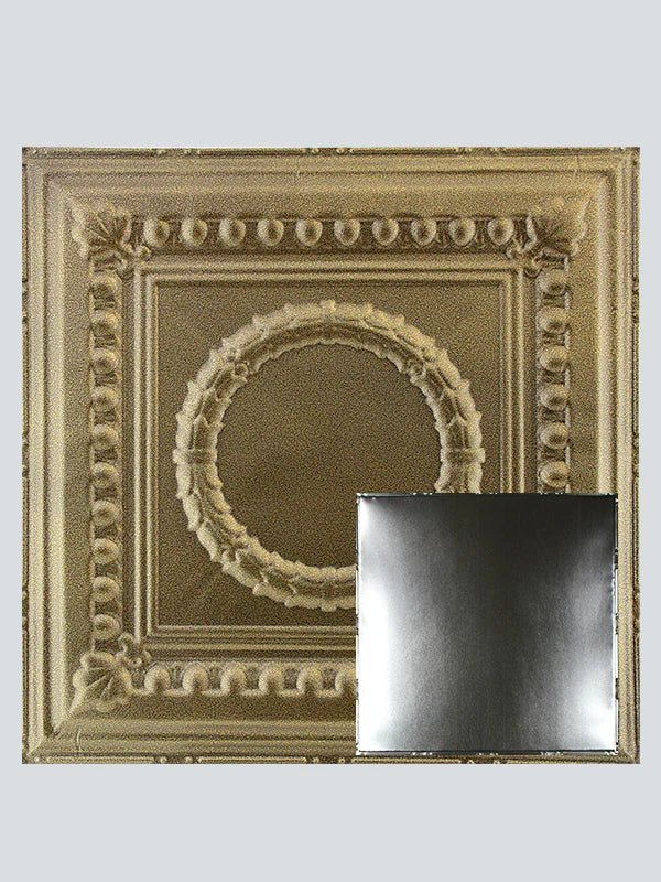 Metal Ceiling Tiles | Blank - Gold Vein - Metal Ceiling Express