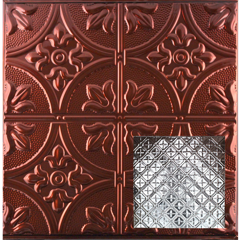 Metal Ceiling Tiles | Cross Hatch Filler - Antique Bronze - Metal Ceiling Express