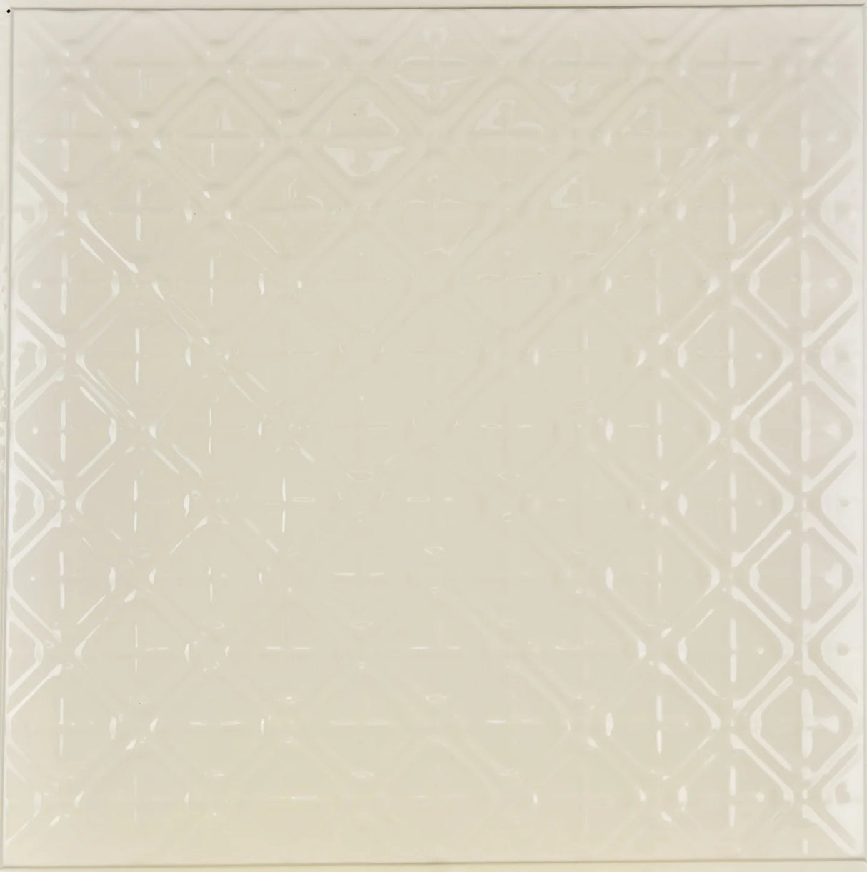 Metal Ceiling Tiles | Cross Hatch Filler - Cream - Metal Ceiling Express