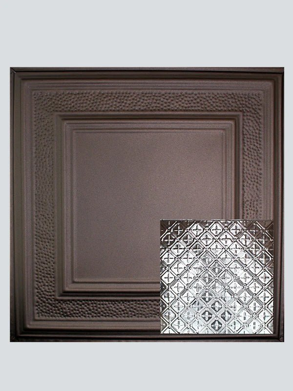 Metal Ceiling Tiles | Cross Hatch Filler - Oil-Rubbed Bronze - Metal Ceiling Express