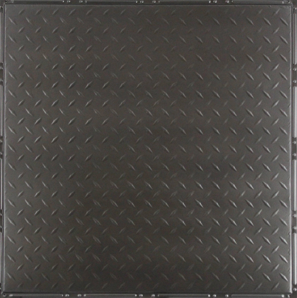 Metal Ceiling Tiles | Diamond Plate - Argento - Metal Ceiling Express