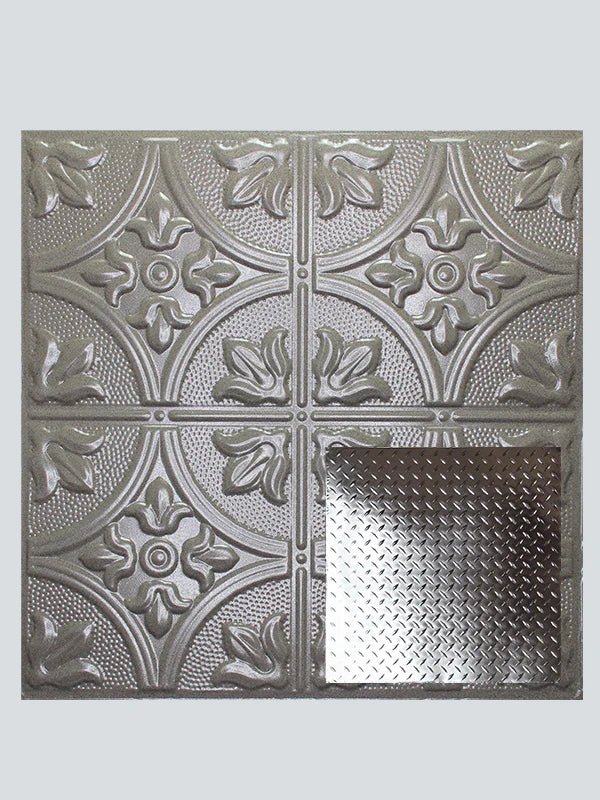 Metal Ceiling Tiles | Diamond Plate - Driftwood - Metal Ceiling Express