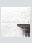 Metal Ceiling Tiles | Diamond Plate - Gloss White - Metal Ceiling Express