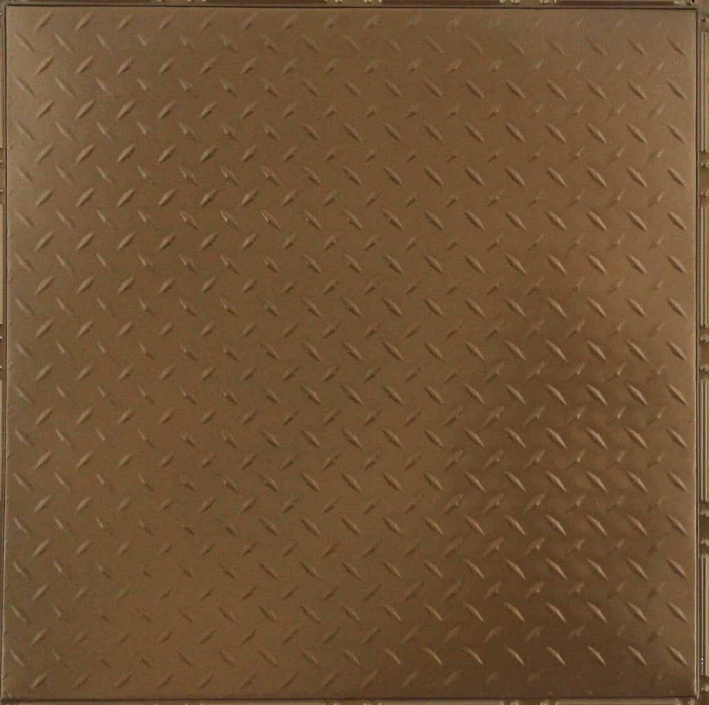 Metal Ceiling Tiles | Diamond Plate - U.S. Bronze - Metal Ceiling Express