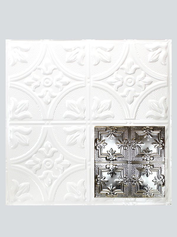 Metal Ceiling Tiles | Pattern 116 | Color: Gloss White | Size: 24" x 24" - Wall & Ceiling Tiles - Metal Ceiling Express