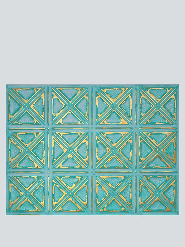 Metal Ceiling Backsplash Tiles | Pattern 131b | Color: Keywest | Size: 18" x 24" - Wall & Ceiling Tiles - Metal Ceiling Express
