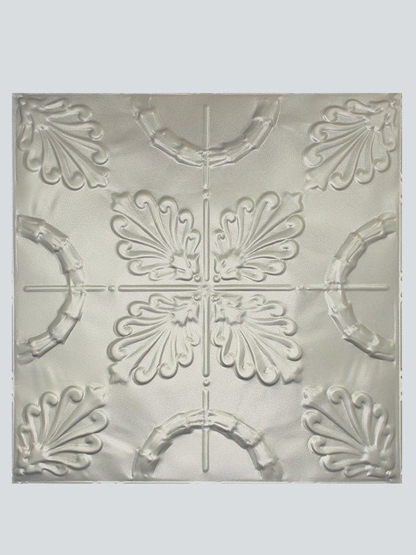 Metal Ceiling Tiles | Pattern 108 | Oak Leaf - Nickel Vein - Metal Ceiling Express