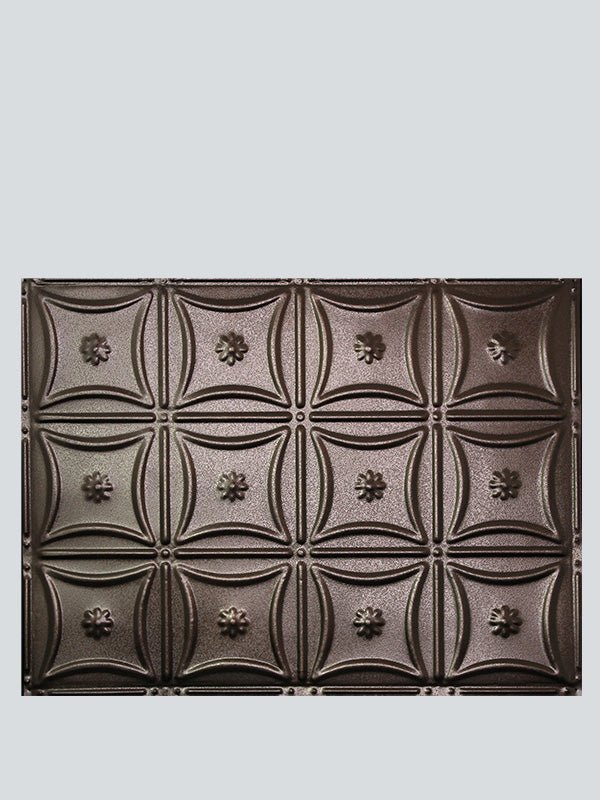 Metal Ceiling Backsplash Tiles | Pattern 130b | Color: Penny Vein | Size: 18" x 24" - Wall & Ceiling Tiles - Metal Ceiling Express