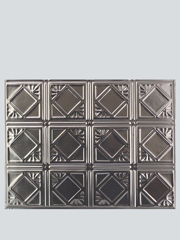 Metal Ceiling Backsplash Tiles | Pattern 119b | Color: Smoke | Size: 18" x 24" - Wall & Ceiling Tiles - Metal Ceiling Express