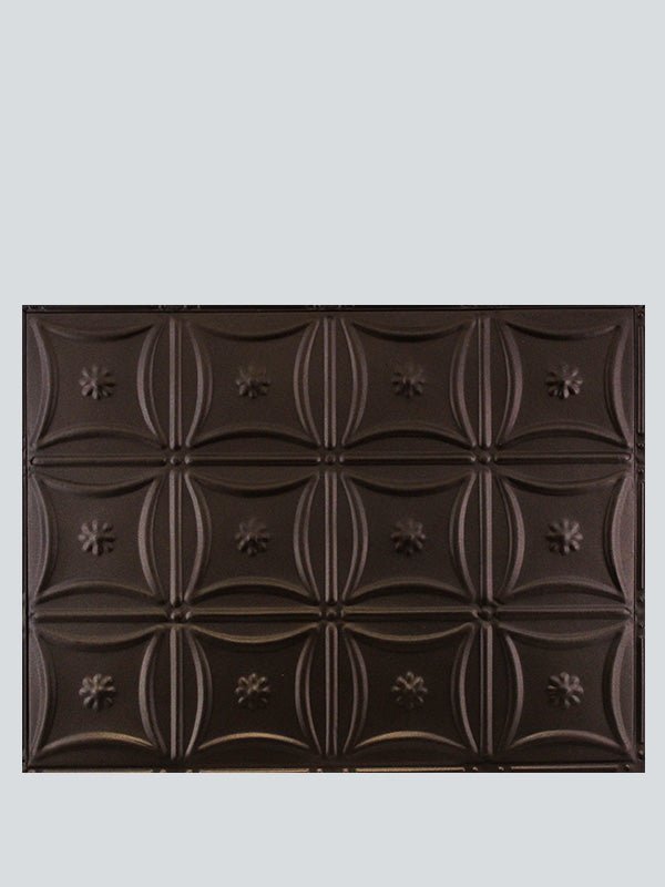 Metal Ceiling Backsplash Tiles - Pattern 130b - Color: Textured Bronze - Size: 18" x 24" - Wall & Ceiling Tiles - Metal Ceiling Express