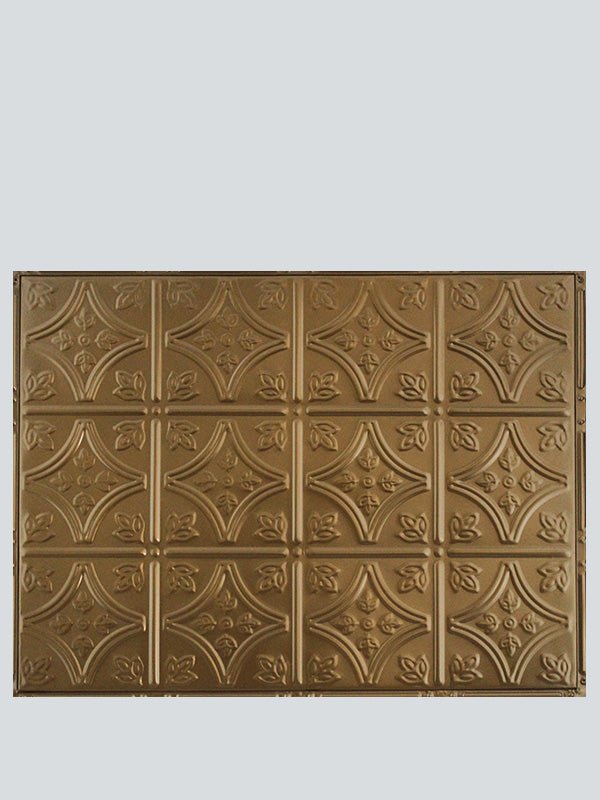 Metal Ceiling Backsplash Tiles | Pattern 103b | Color: US Bronze | Size: 18" x 24" - Wall & Ceiling Tiles - Metal Ceiling Express