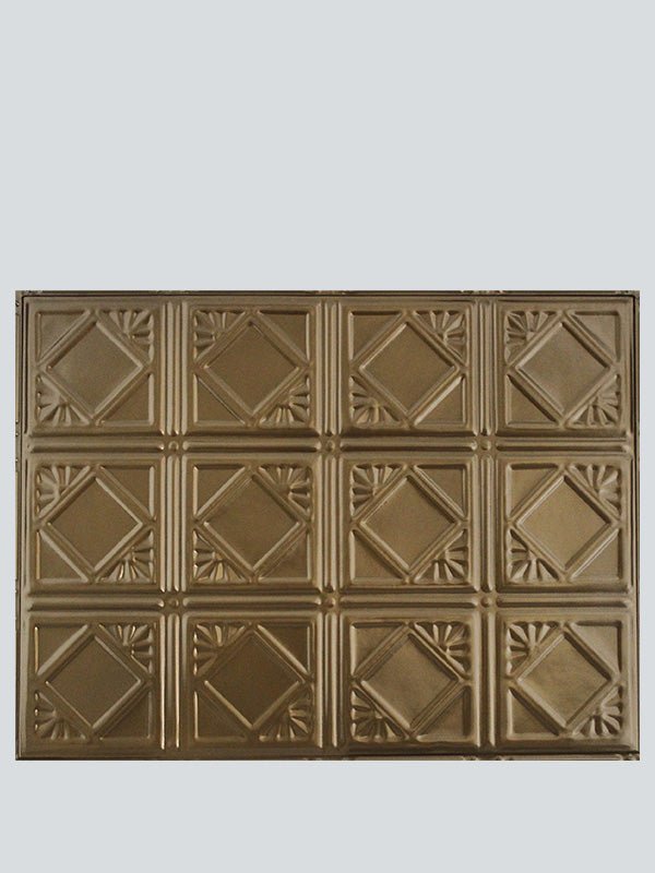 Metal Ceiling Backsplash Tiles - Pattern 119b - Color: US Bronze - Size: 18" x 24" - Wall & Ceiling Tiles - Metal Ceiling Express