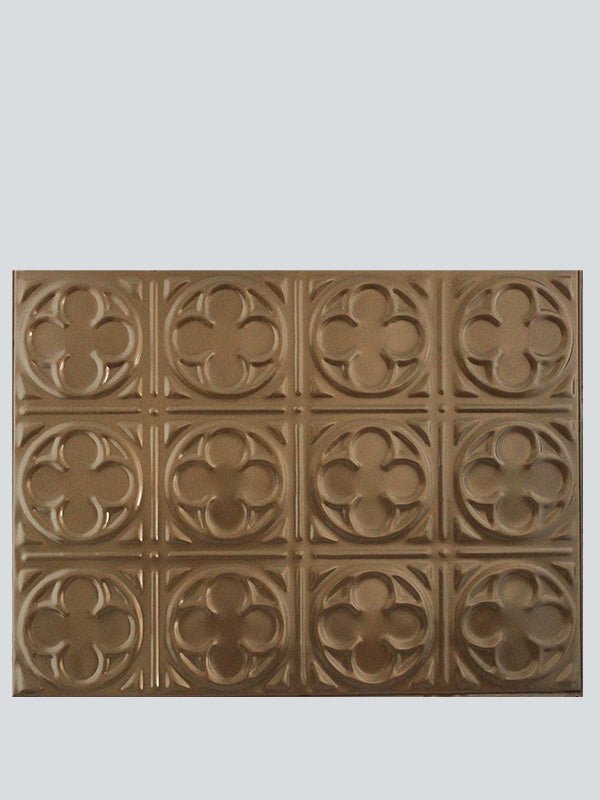 Metal Ceiling Backsplash Tiles | Pattern 135b | Color: US Bronze | Size: 18" x 24" - Wall & Ceiling Tiles - Metal Ceiling Express