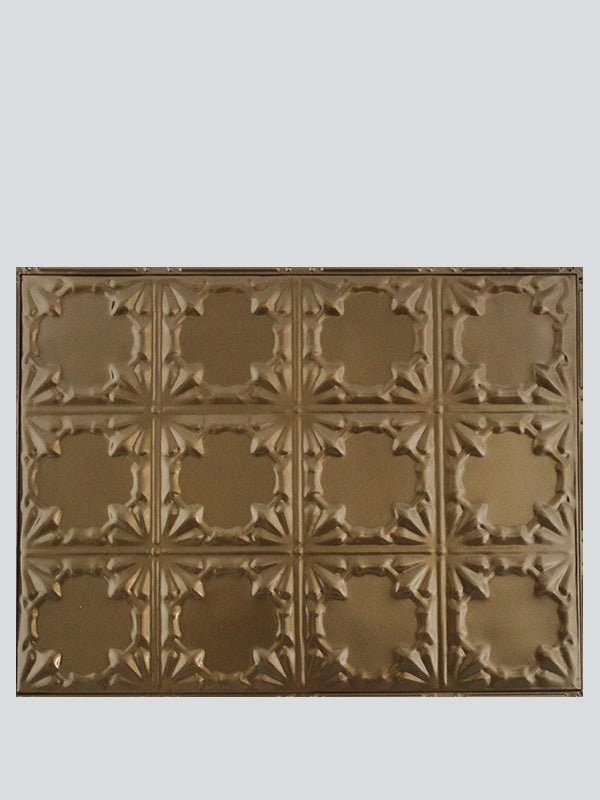 Metal Ceiling Backsplash Tiles | Pattern 137b | Color: US Bronze | Size: 18" x 24" - Wall & Ceiling Tiles - Metal Ceiling Express